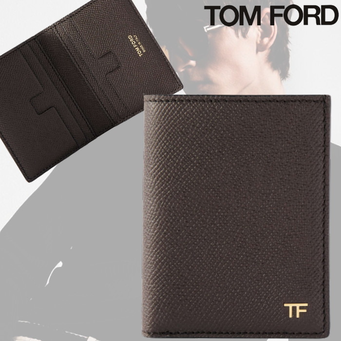 22AW】TOM FORD フルグレイン レザー 二つ折り カードホルダー - www ...
