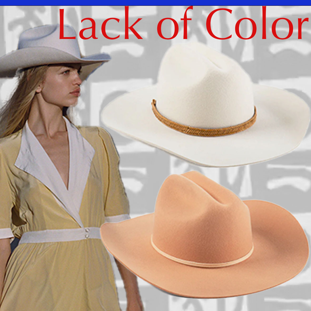 【Lack of Color】ザリッジ ウエスタンスタイルハット ２色 上品