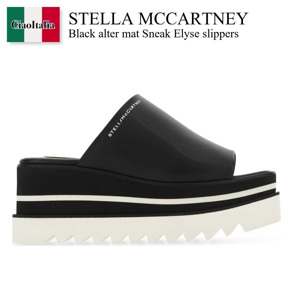 サンダル・ミュール Stella Mccartney Black alter mat Sneak Elyse slippers