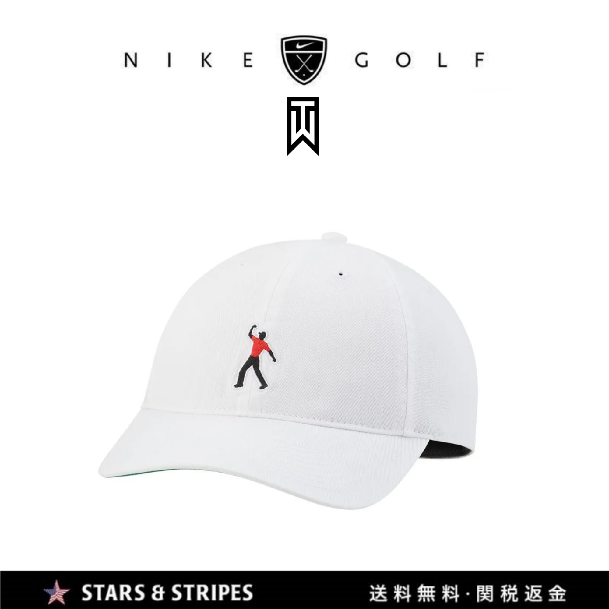 日本未販売【Nike】Tiger Woods Heritage86 Golf Hat Cap White