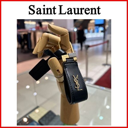 Saint Laurent タイニーモノグラム キーホルダー キーリング
