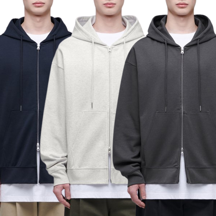 MUSINSA STANDARD MEN'S_フラットテリーフードスウエット_6色