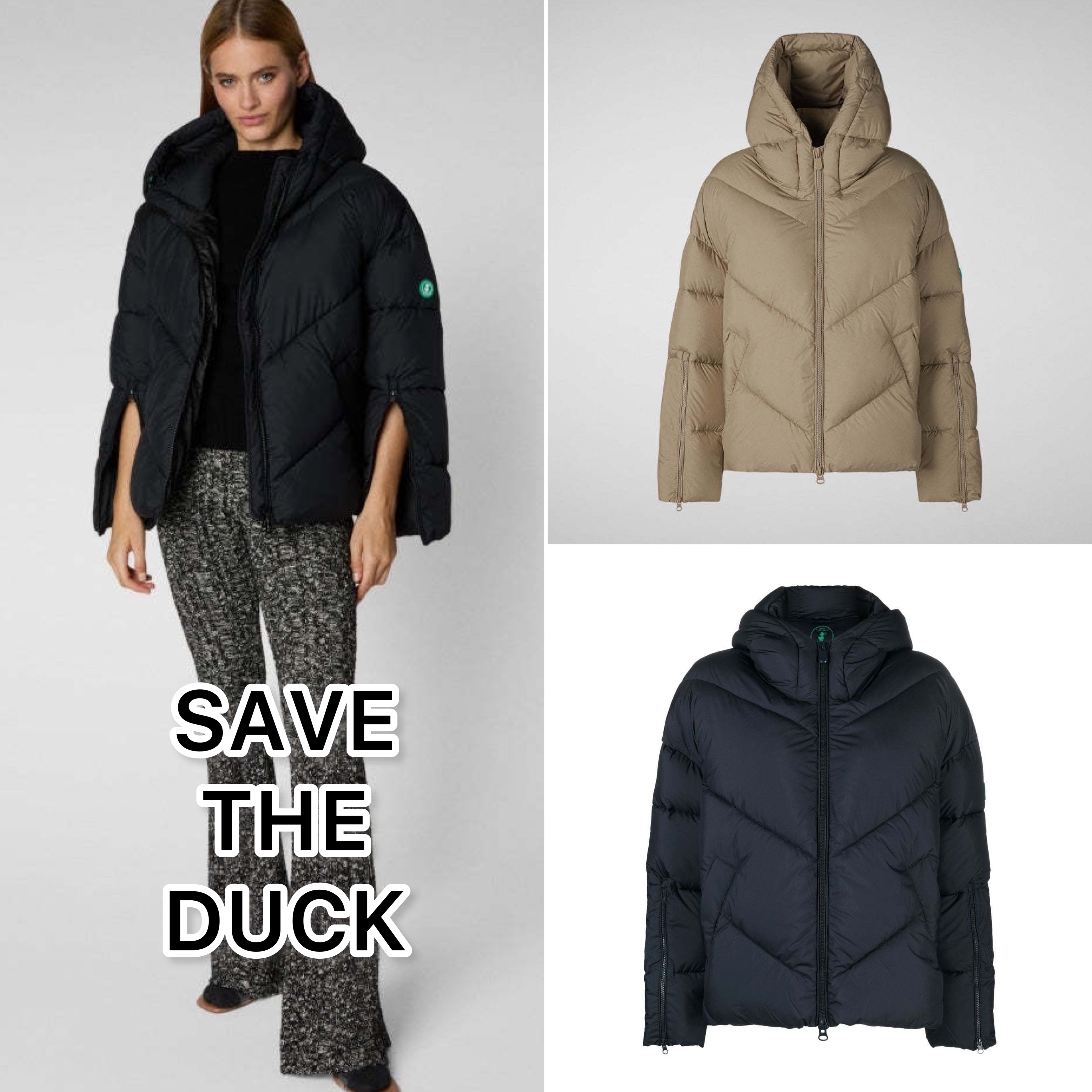 最終お値下げ】save the duck セーブザダック/フード付ダウンコート-