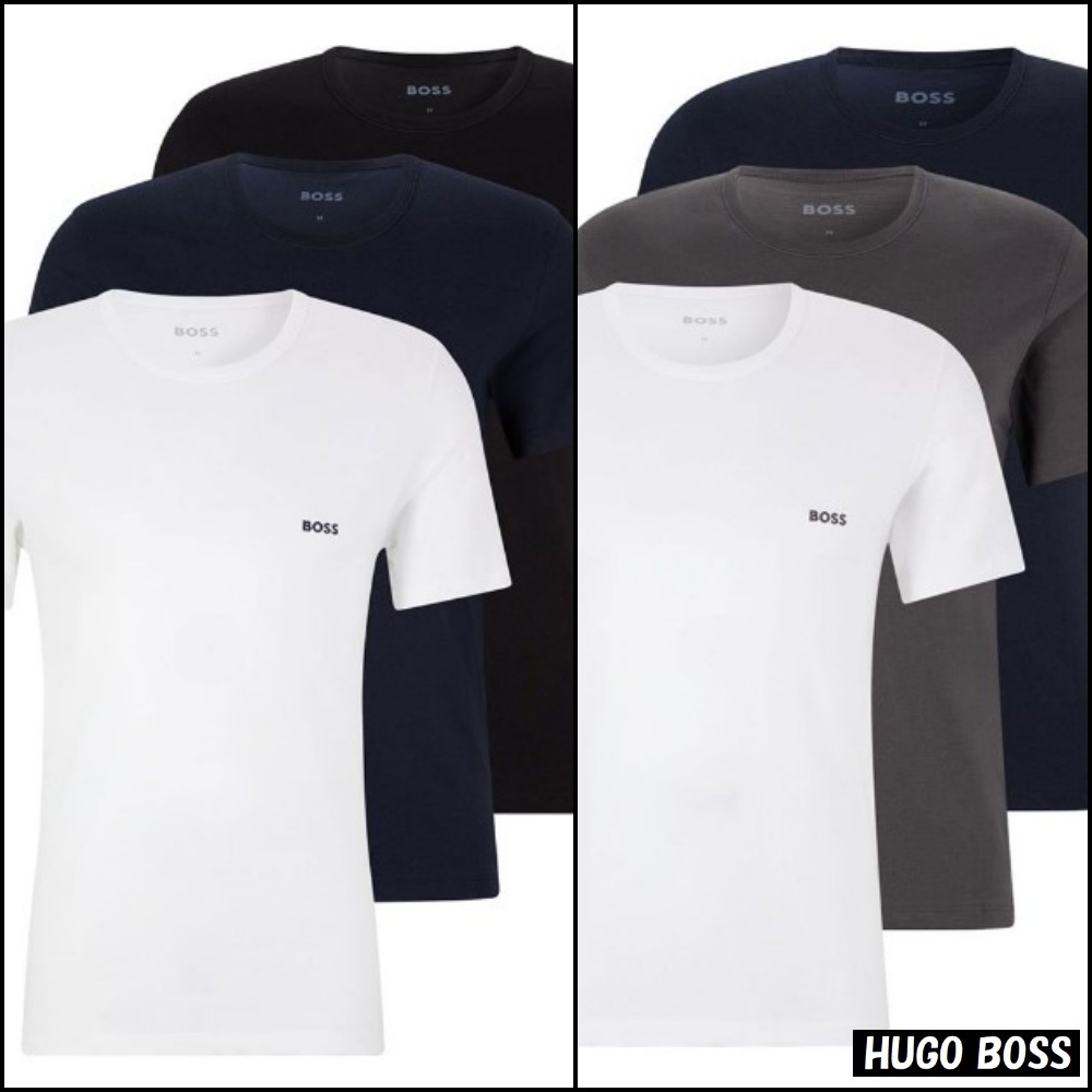 【Hugo Boss】チェスト ロゴ クルーネック Tシャツ 3枚セット ♪