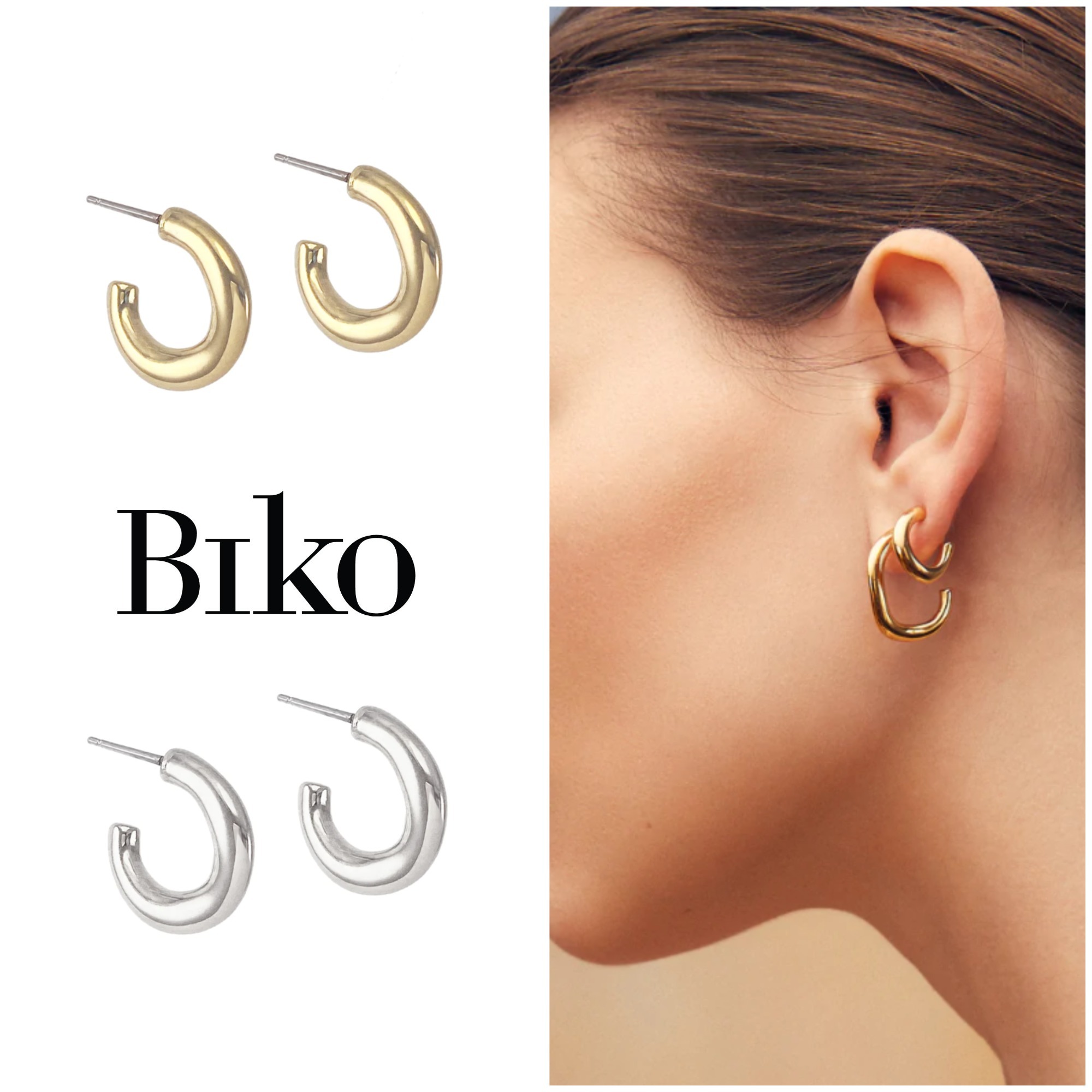 波のような滑らか質感、デイリーユースに【BIKO】Rio Hoops(S)