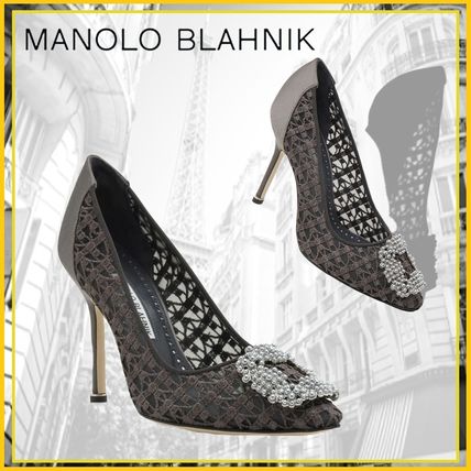 シルバー,パンプス Manolo Blahnik(マノロブラニク) - 海外通販のBUYMA