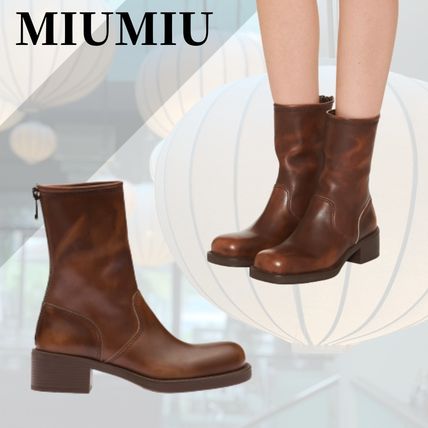 ブラウン(茶色)系 MiuMiu(ミュウミュウ) ブーツ(レディース) - 海外 ...