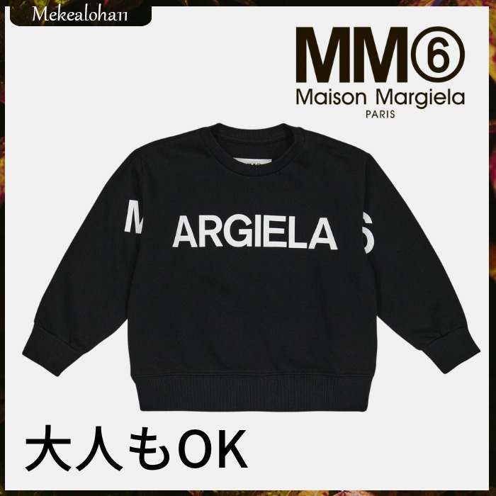 MM6MAISON MARGIELA☆ロゴコットンスウェットシャツ【大人もOK】