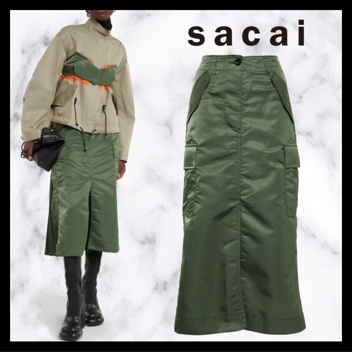 ダイゾー ナチュラル sacai サカイ NYLON skirt ナイロン スカート MA