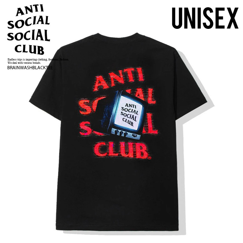 即納★大人気★ANTI SOCIAL SOCIAL CLUB★BRAINWASH BLACK TEE