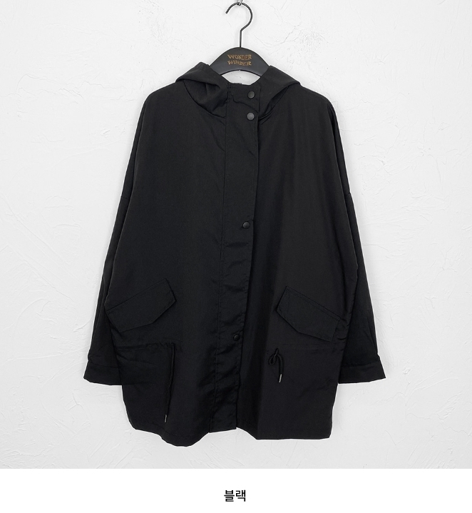 【WONDER WONDER】Bena Hood String Short Field Jumper