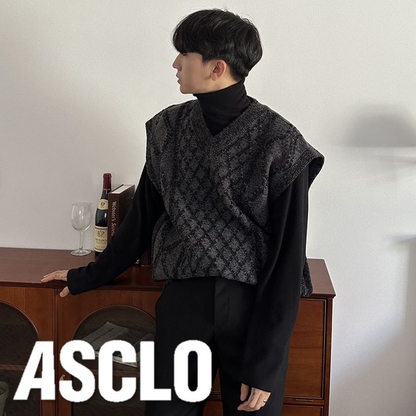 ベスト・ジレ ASCLO Fisher Mix Vest (2color)