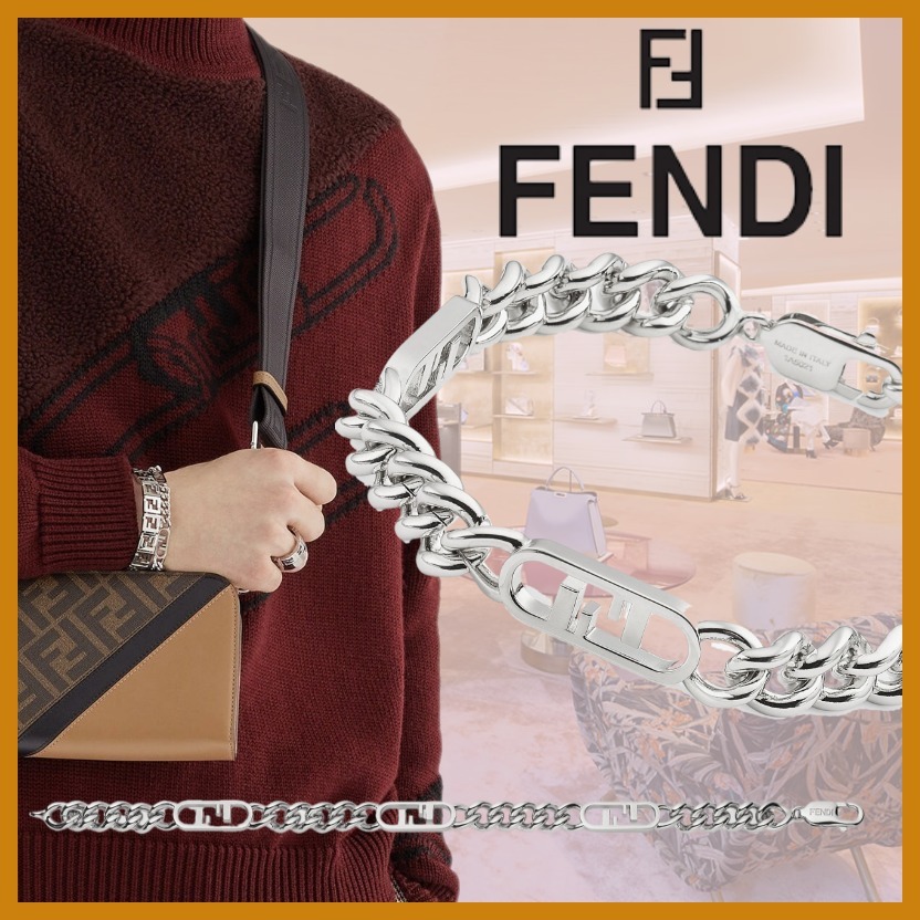 【直営店】FENDI*オーロックブレスレット*FFロゴ*シルバー