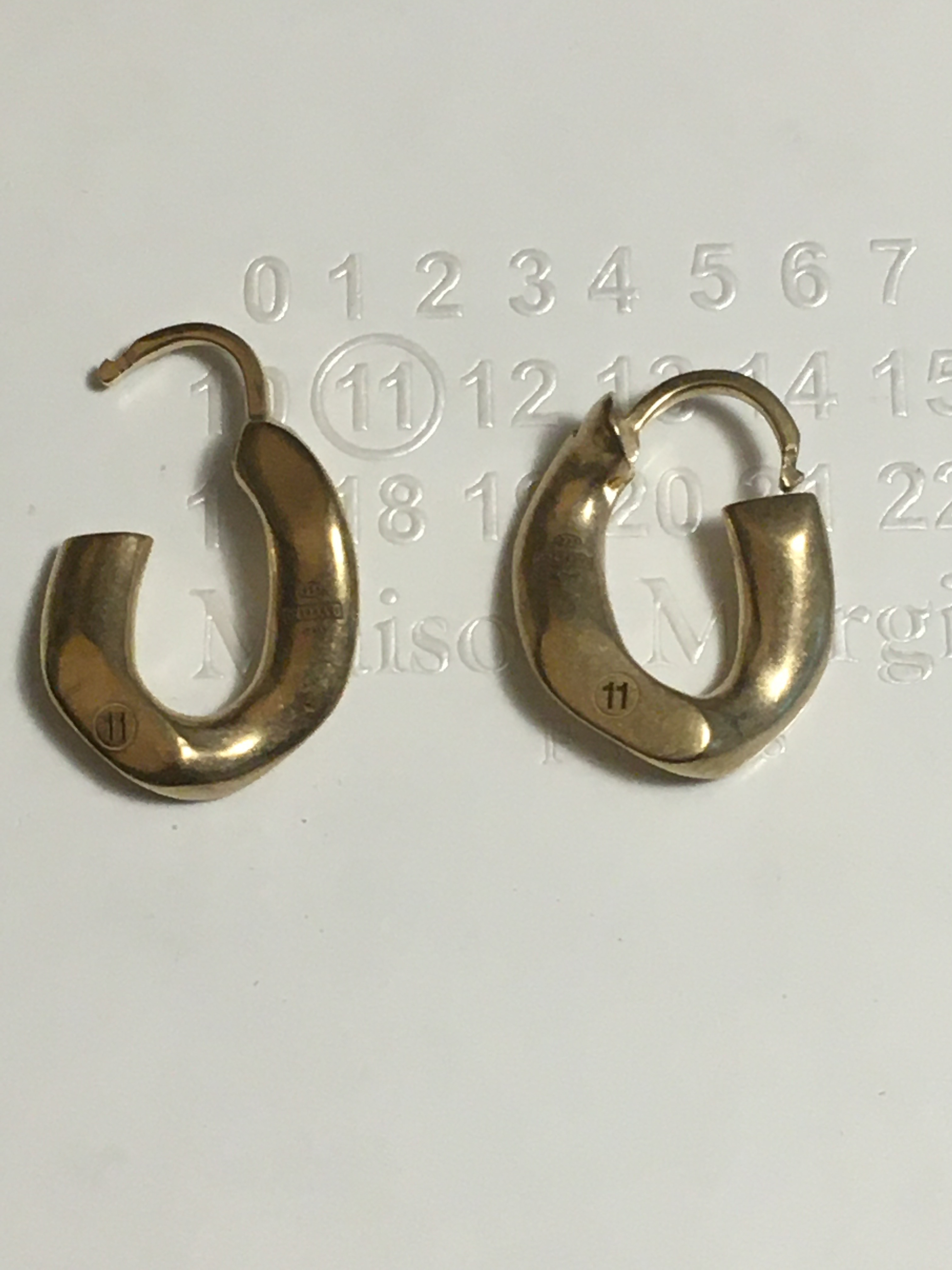MAISON MARGIELA Chain-link Sterling Silver Earrings (Maison