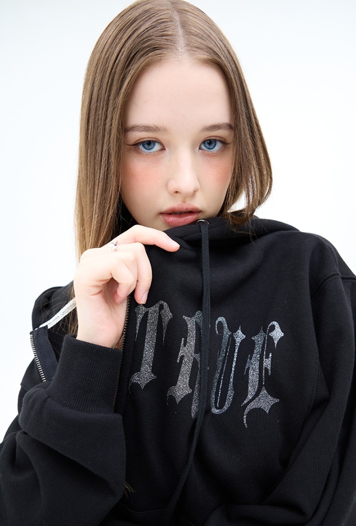 セール】MZ 2-WAY GLITTER HOOD ZIP UP（パーカー）｜LUVISTRUE