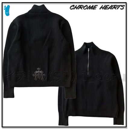 CHROME HEARTS Sweatshirts Street Style Logo Sweatshirts