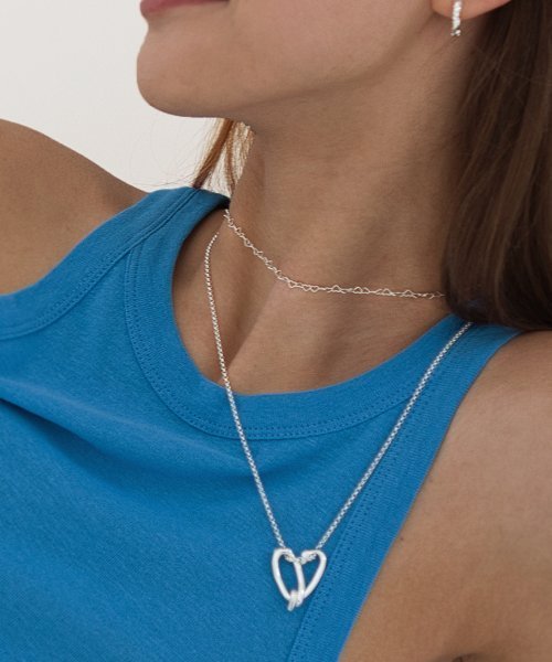 [NUAVO] 韓国☆925silver☆Pretchel chain Necklace