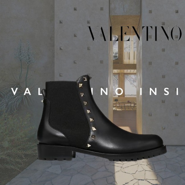 VALENTINO♡ロックスタッズ アンクルブーツ 20MM ミドルブーツ