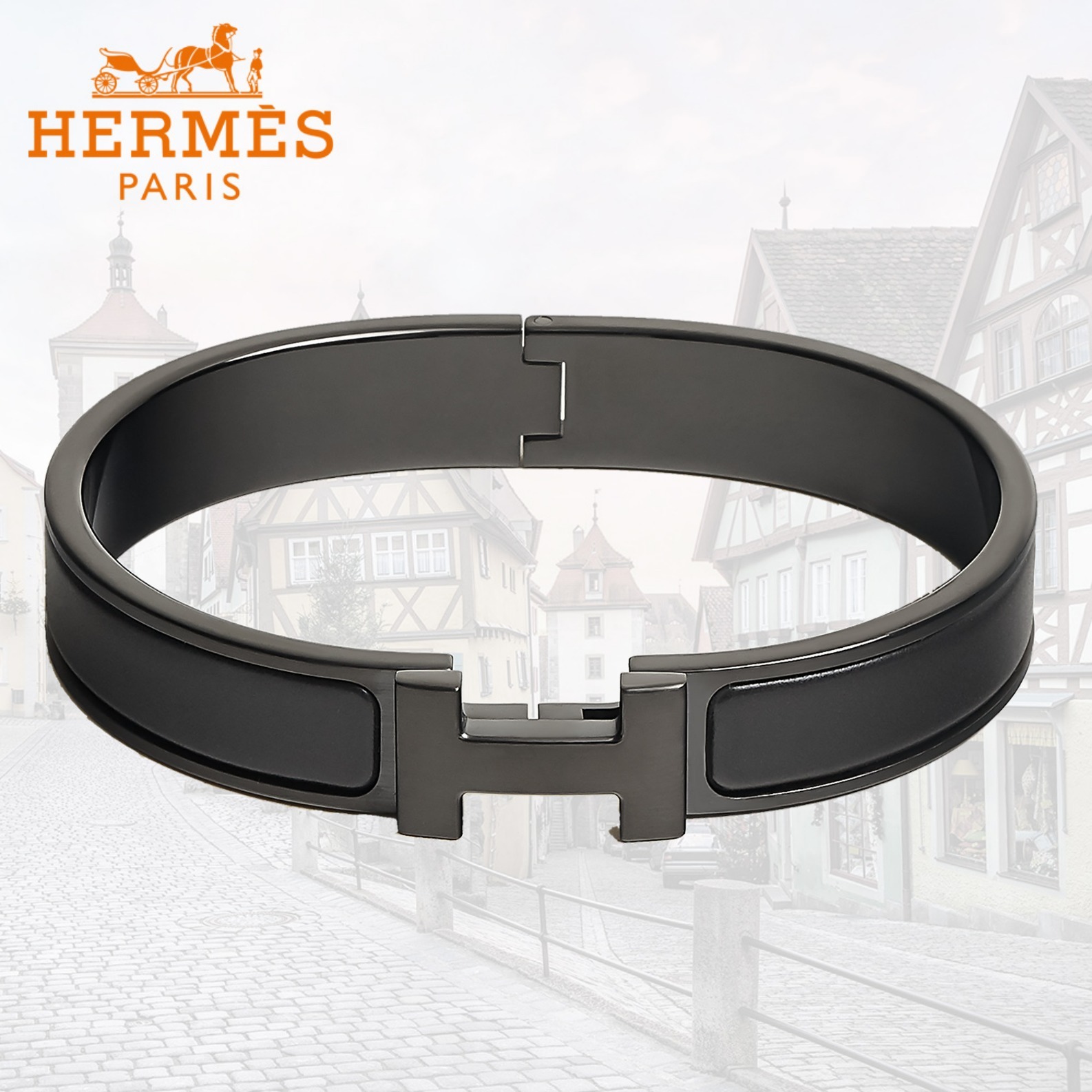 【Hermes】 Clic HH So Black ブレスレット