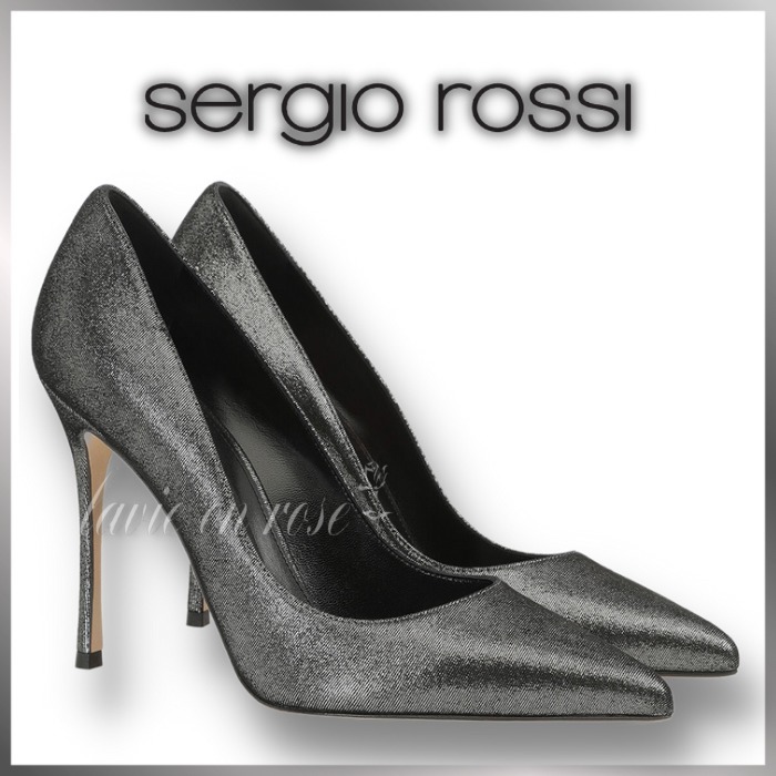 Sergiorossi セルジオロッシ Godiva ラミネート パンプス www