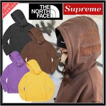 ★おしゃれコラボ 激レア!Supreme×THE NORTH FACE 刺繍パーカー