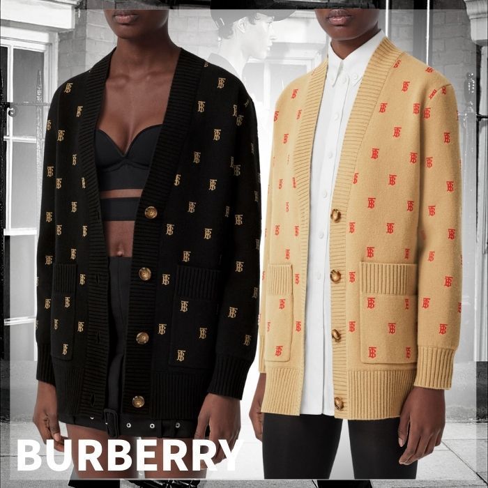 BURBERRY バーバリー ウールカシミア オーバー カーディガン S 安い ...
