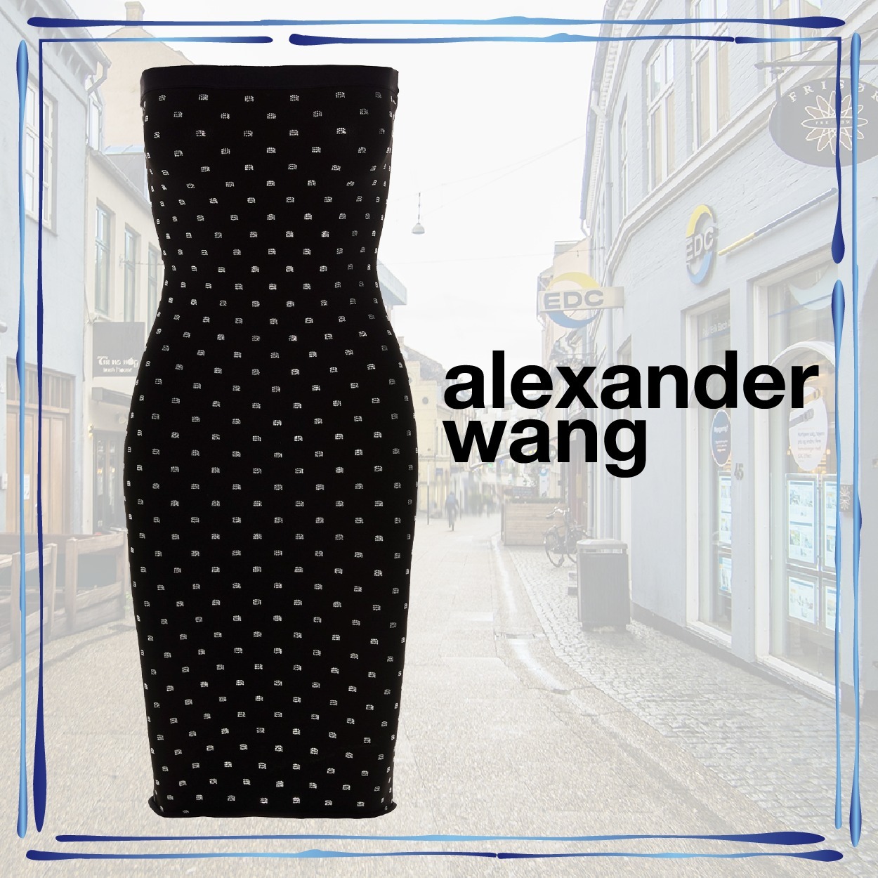 Alexander Wang(アレキサンダーワン) スパンコール ロゴドレス