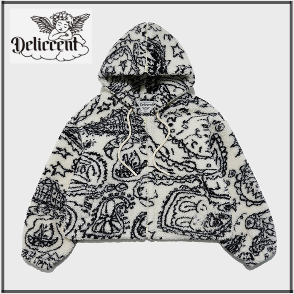 【DELICCENT】22FW Print Dumble Fleese Jumper ■海外 限定■