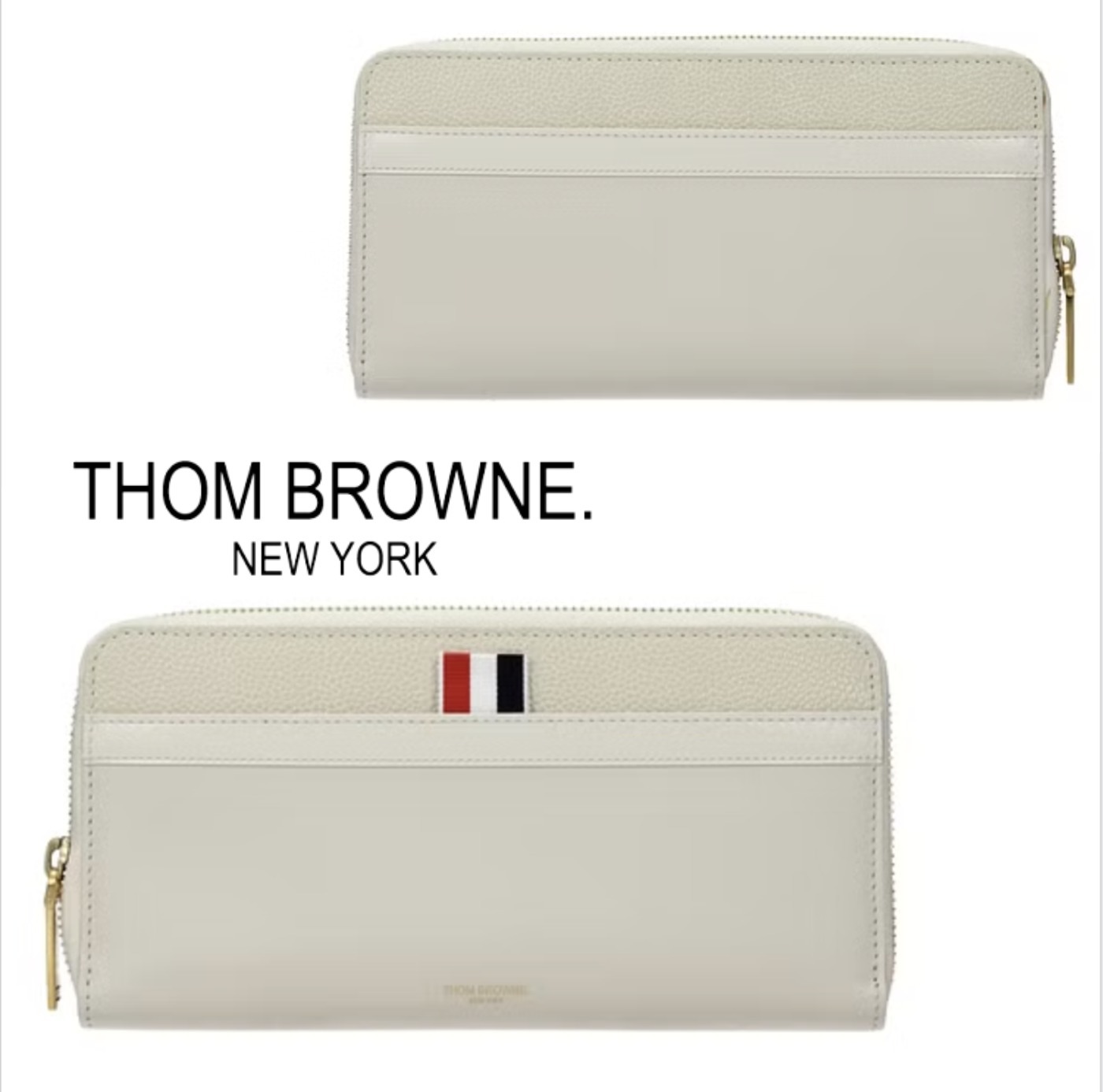 THOM BROWNE ジップロングウォレット 長財布 絶賛レビュー続出 メンズ