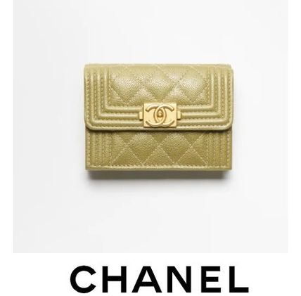 ゴールド(金色)系 CHANEL(シャネル) 折りたたみ財布(レディース ...
