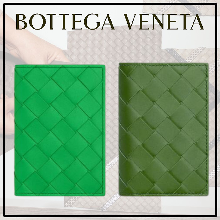 即発【Bottega Veneta】イントレチャート フラップカードケース - www