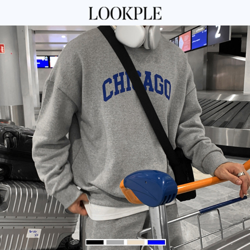 ★韓国人気★LOOKPLE★LOOK BLAKE CHICAGO NAPPING SWEATSHIRT