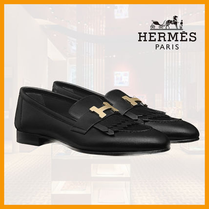 モカシン パリ HERMES(エルメス) ローファー・オックスフォード ...