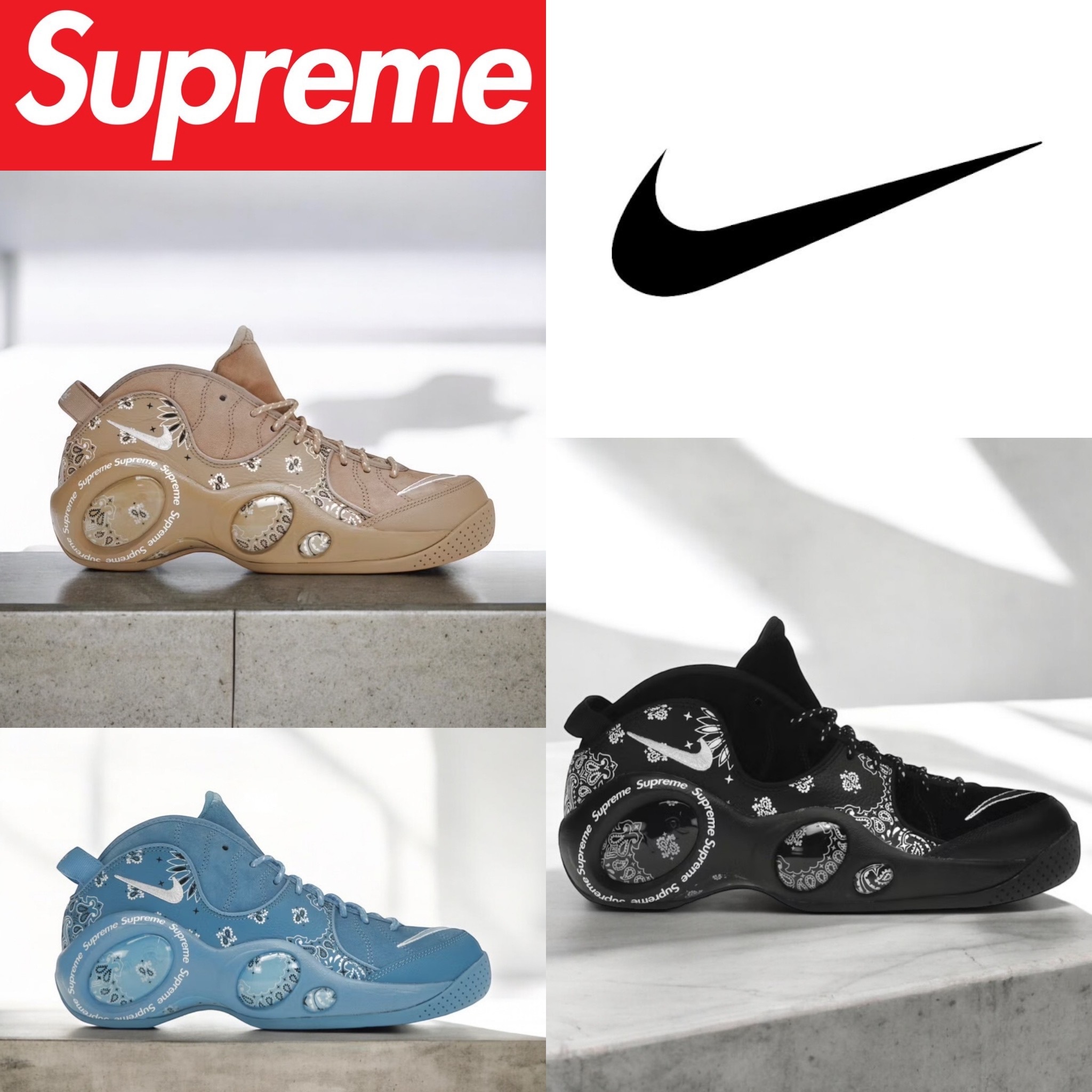 スニーカー Supreme Nike Zoom Air Flight 95