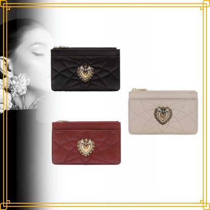 【カラバリ豊富】Dolce&GabbanaDEVOTIONカードホルダー ブラックのウィメンズ DEVOTION カードホルダー ミディアム
