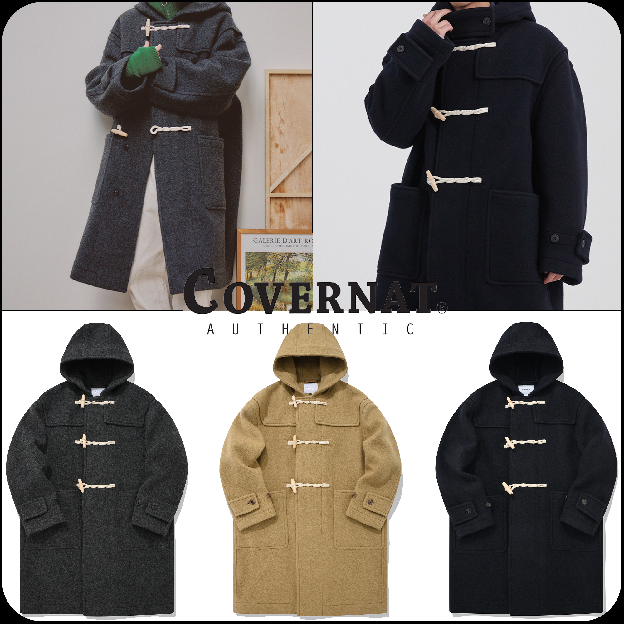 [COVERNAT]★wool duffel coat