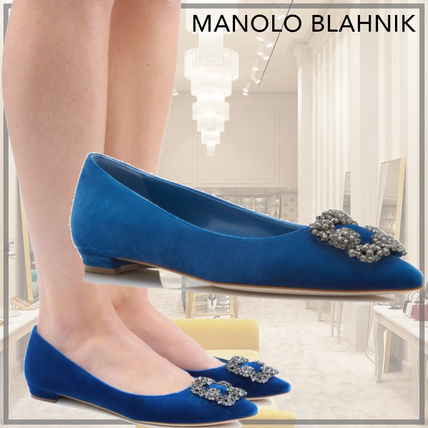 Manolo Blahnik(マノロブラニク) フラットシューズ(レディース) - 海外 ...