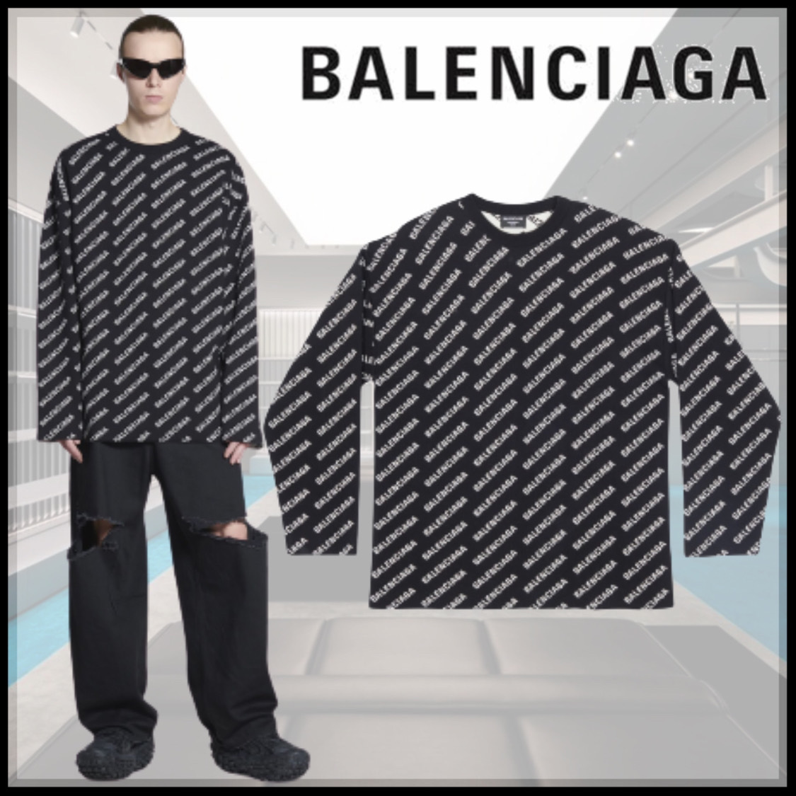 トップス Balenciaga - BALENCIAGA ニット・セーター メンズの通販 by