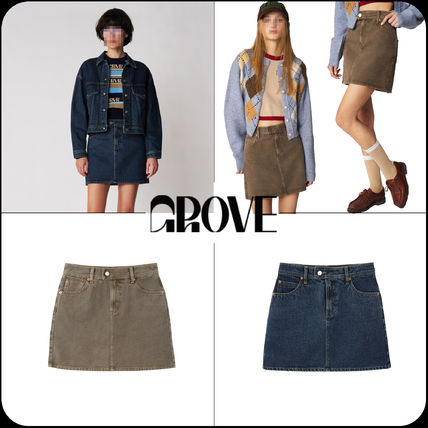 GROVE Mini [GROVE]★22F/W POLE DENIM SKIRT