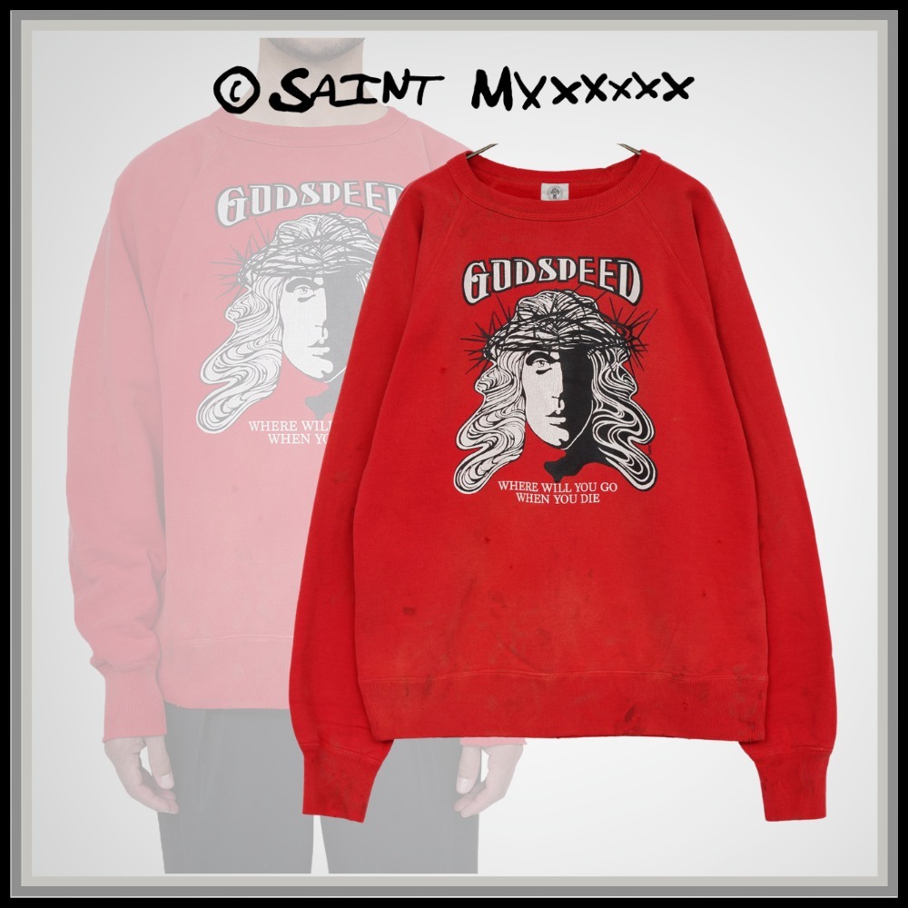 【Saint Mxxxxxx】トレンド RGLN SWT SH GODSPEED スウェット 【Saint Mxxxxxx】トレンド RGLN SWT SH GODSPEED スウェット