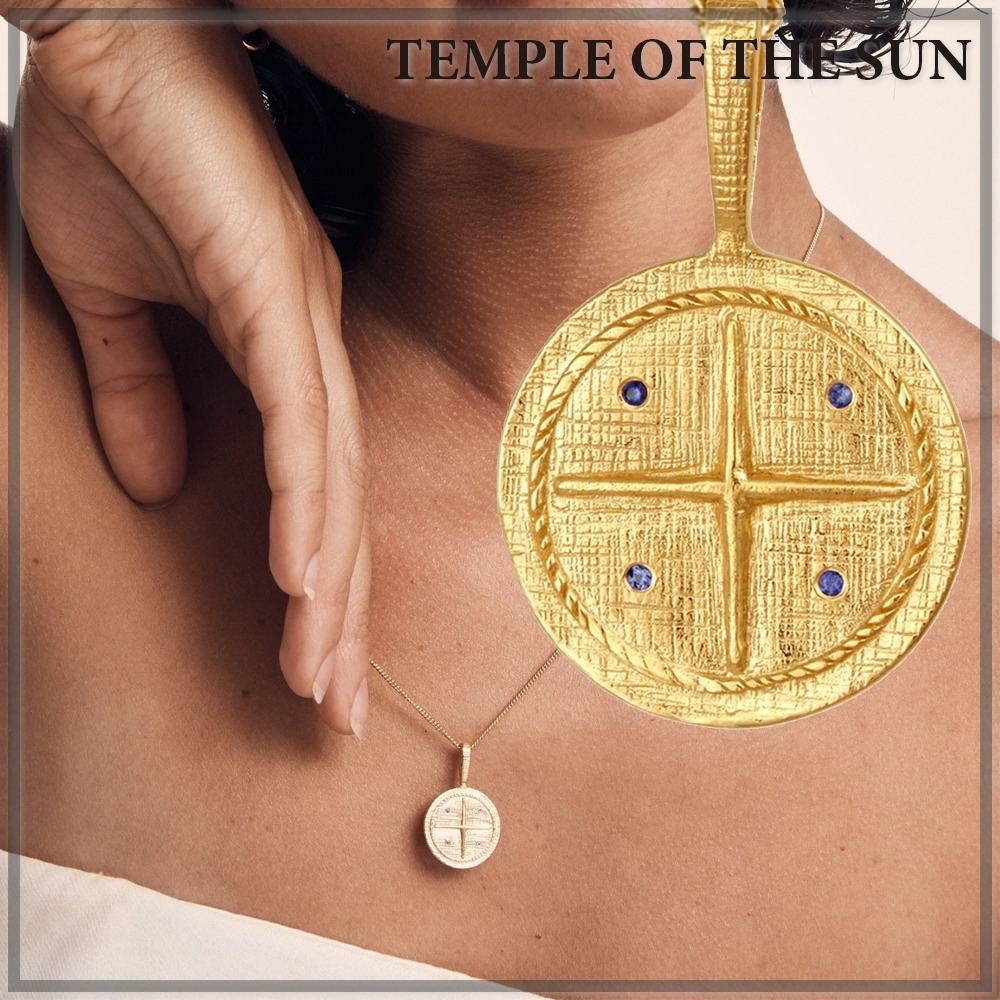 TEMPLE OF THE SUN】Atlas コインネックレス ゴールド 売れ筋一番人気