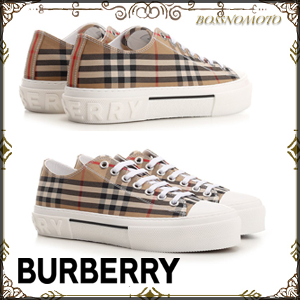 ★Burberry★バーバリー チェック コットン スニーカー ★Burberry★バーバリー チェック コットン スニーカー