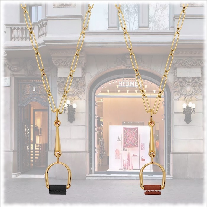 HERMES】エルメス ペンダント《エリタージュ・エケストル》 PM (HERMES