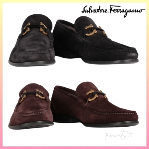 残少【Salvatore Ferragamo】ガンチーニ スエード ローファー 残少【Salvatore Ferragamo】ガンチーニ スエード ローファー
