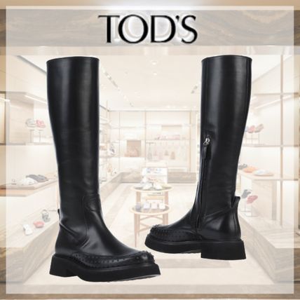 TOD´S トッズ ロングブーツ レザー ミドル-