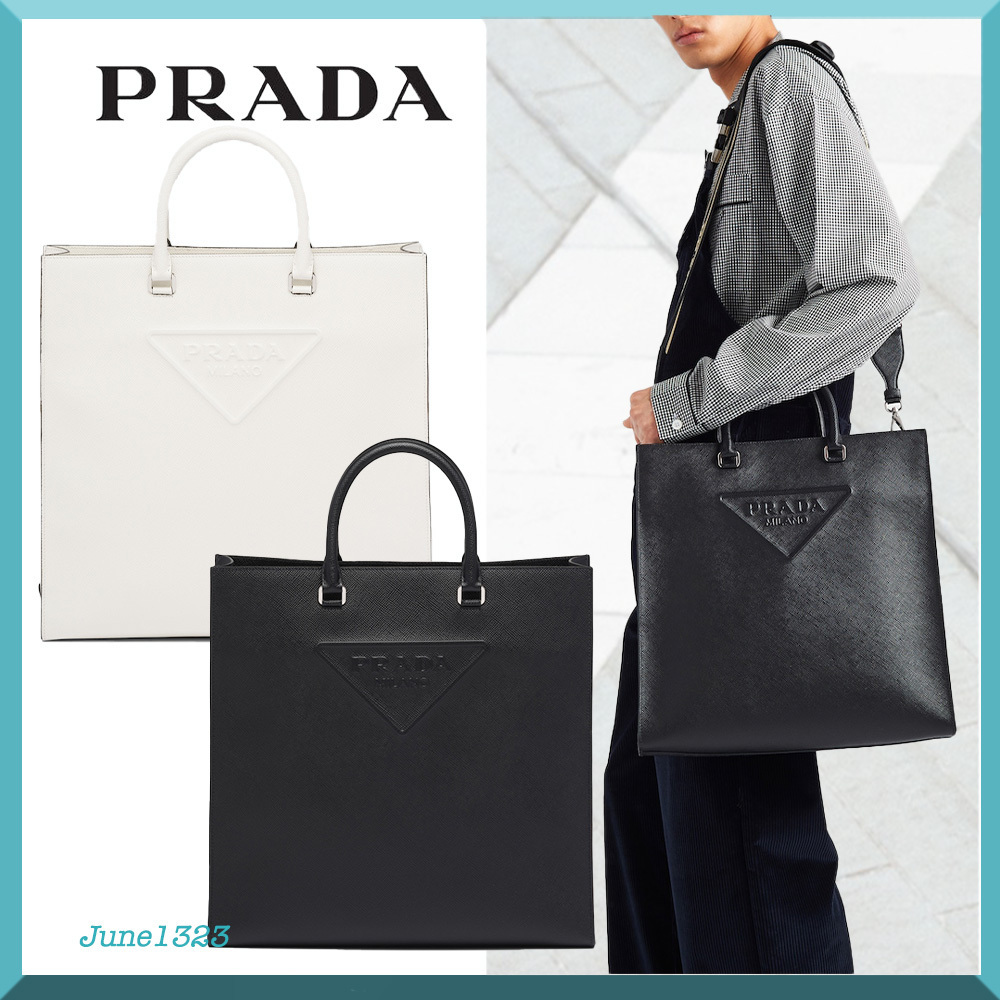 【PRADA】サフィアーノレザー トートバッグ 【PRADA】サフィアーノレザー トートバッグ