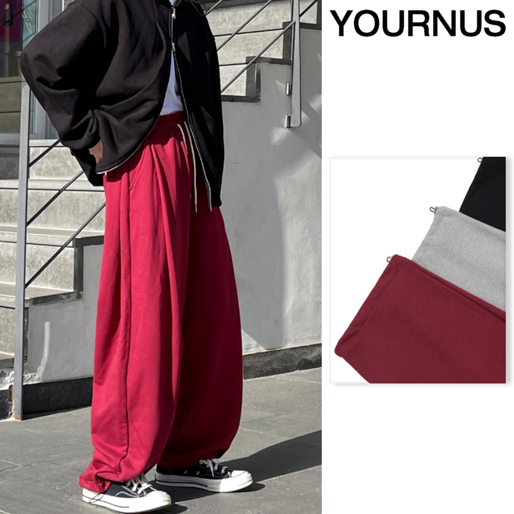 【YOURNUS】Kito Side Pintuck Sweatpants