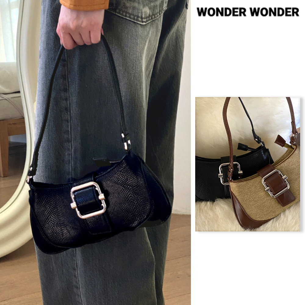 【WONDER WONDER】Richen Big Buckle Mini Shoulder Bag