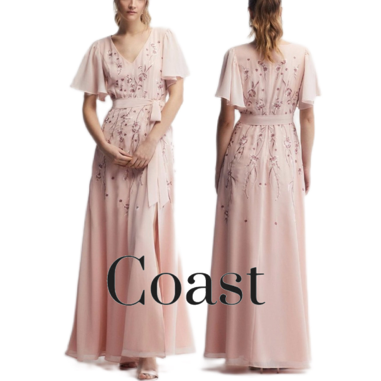 英国発【Coast】フローラル刺繍ブライドメイドマキシ 関税込 英国発【Coast】フローラル刺繍ブライドメイドマキシ 関税込