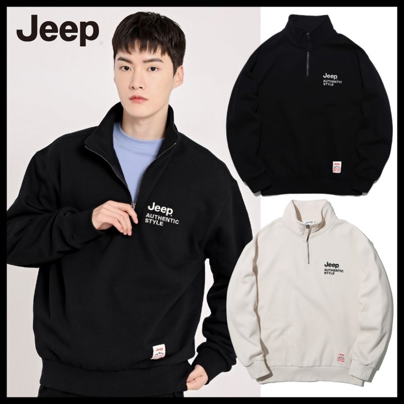 JEEP★HALF ZIP-UP SWEATSHIRT ジープ トレーナー スウェット
